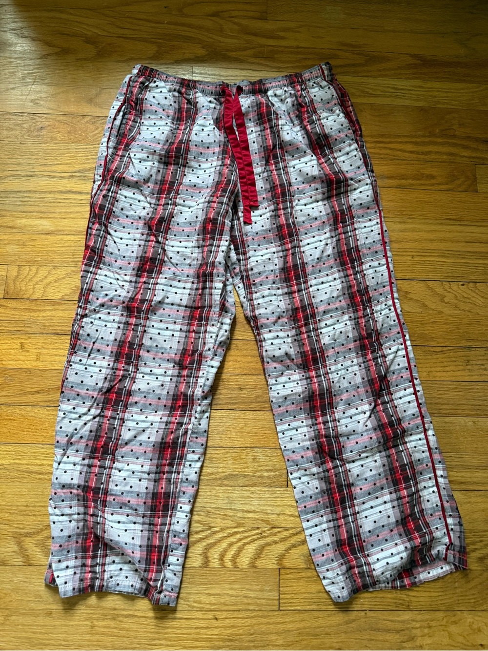 vintage Victoria's Secret Red and Brown Plaid Lounge Pants